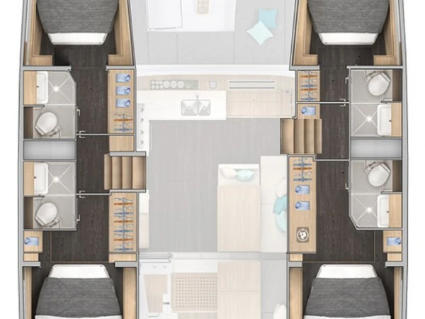 Bareboat Rental Catamaran Lagoon with a boat licence
