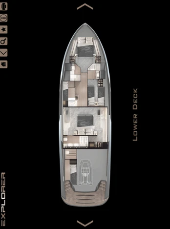 Bareboat Rental Luxury Yacht Explorer Yacht with a boat licence