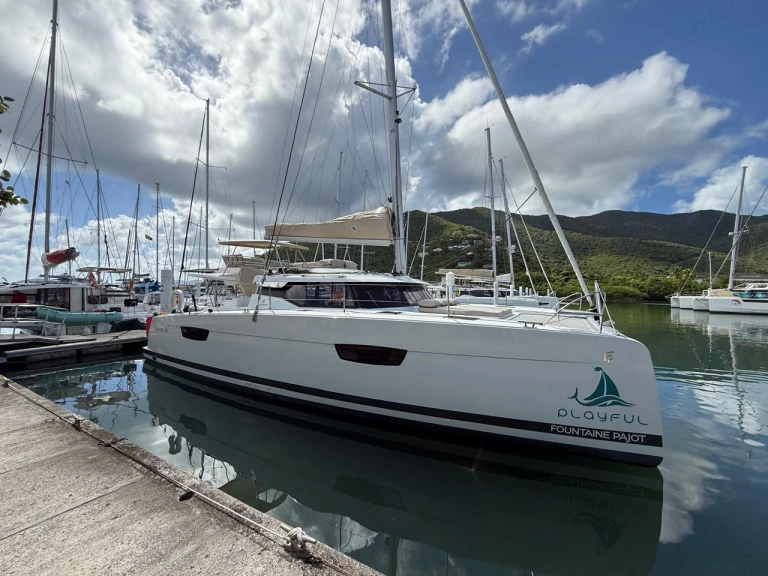 Bareboat Rental Catamaran Fountaine Pajot with a boat licence