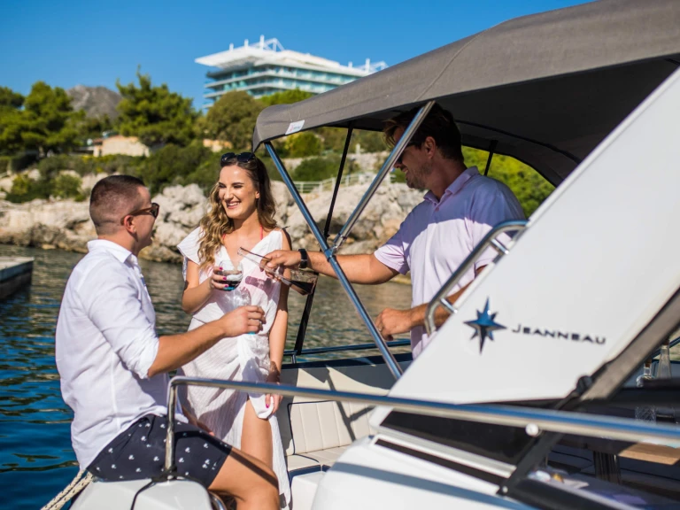 Jeanneau Leader 30 charter bareboat or captained in  Dubrovnik