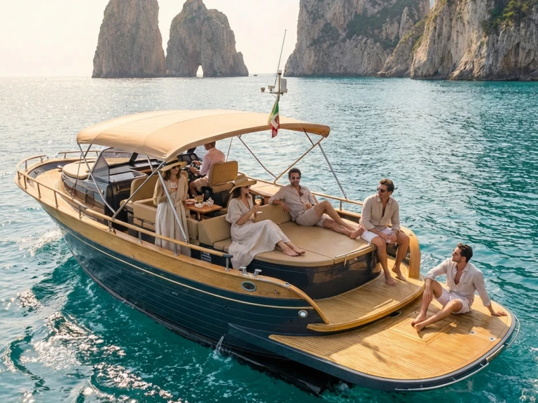 Motorboat rental with or without captain Nautica Esposito Sorrento