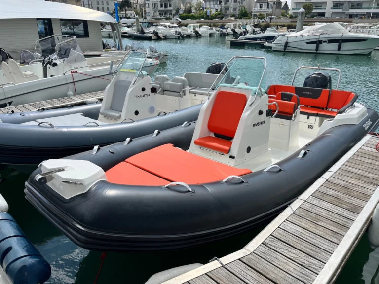 Bareboat Rental RIB Zodiac with a boat licence