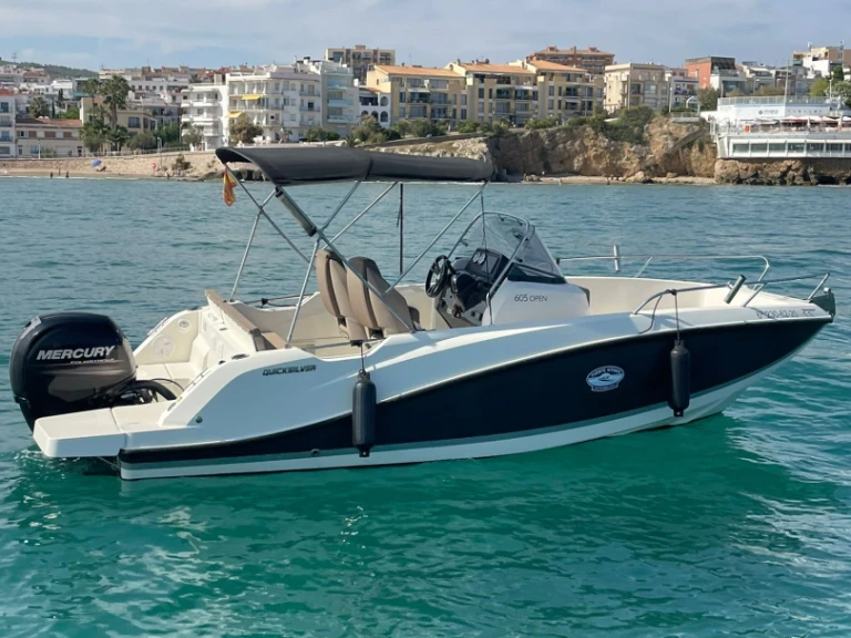 Quicksilver Activ 605 Open charter bareboat or captained in  Sitges