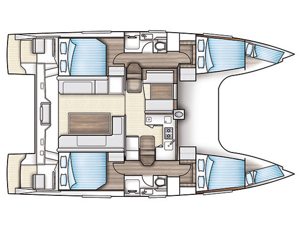 Bareboat Rental Catamaran Nautitech with a boat licence