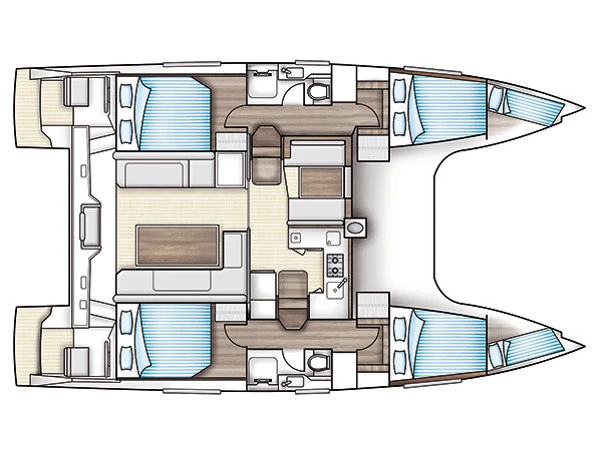 Bareboat Rental Catamaran Nautitech with a boat licence