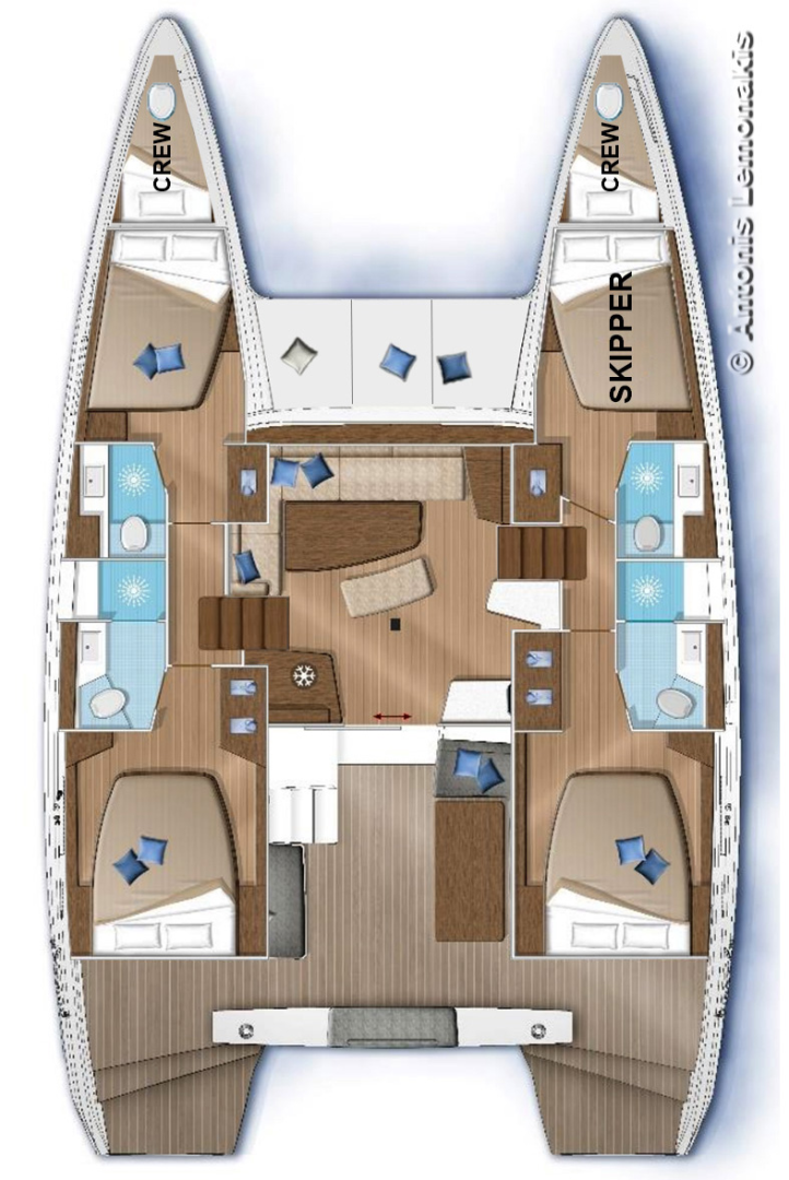 Catamaran rental in Syra - Lagoon Lagoon 42