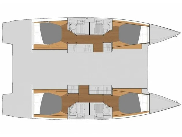 Catamaran rental in Primošten - Fountaine Pajot Astrea 42
