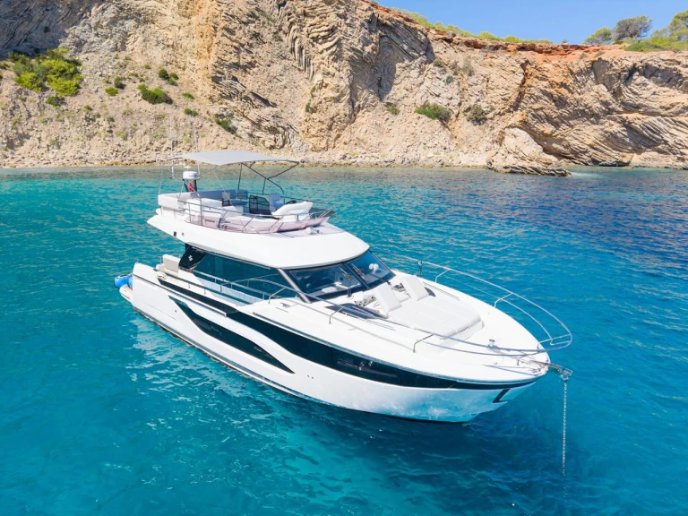 Prestige Yachts F49 charter bareboat or captained in  Santa Eulària des Riu