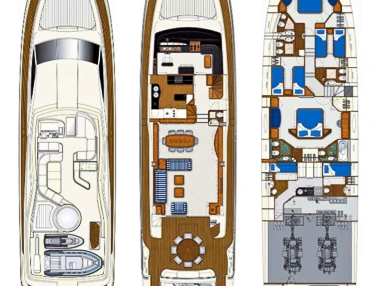 Ferretti Ferretti Yachts 880 - 4. cab charter bareboat or captained in  Seget Donji