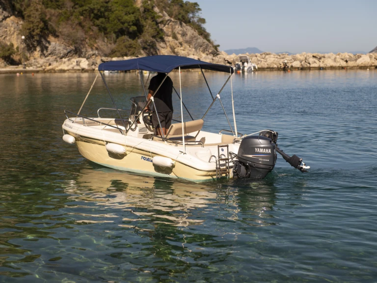 Bareboat Rental Motorboat Poseidon with a boat licence