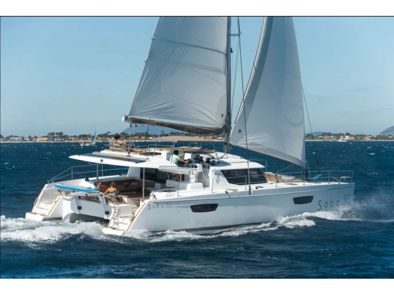 Fountaine Pajot Saba 50 charter bareboat or captained in  Cogolin