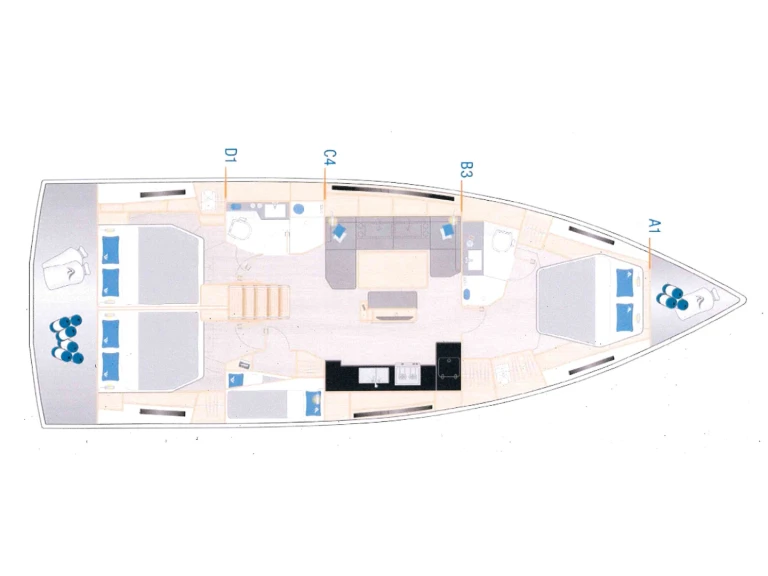 Sailboat rental with or without captain Hanse Cogolin