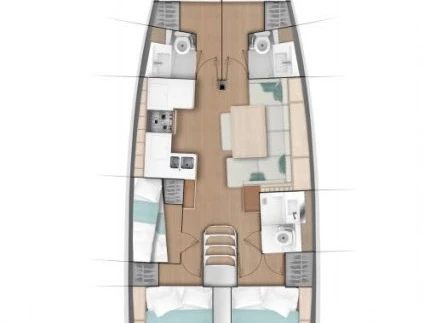 Yacht charter Kaštela cheap Sun Odyssey 490