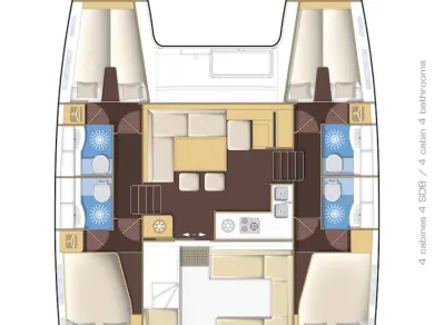 Yacht charter Split cheap Lagoon 400 S2