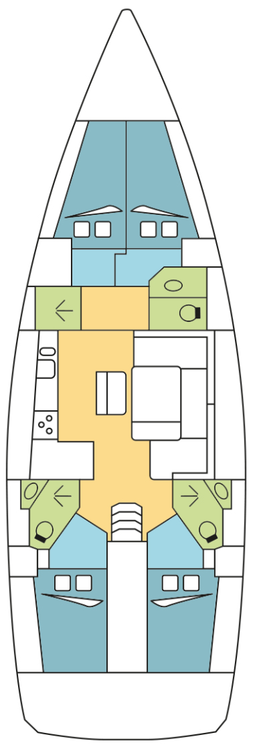 Yacht charter Praslin Island cheap Cruiser 46
