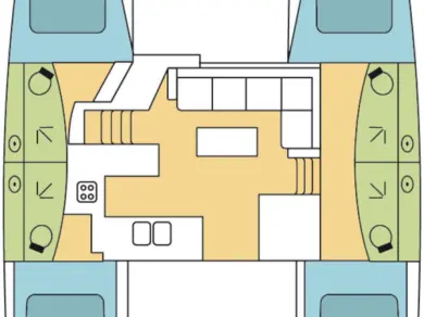 Catamaran rental with or without captain Fountaine Pajot Adaköy