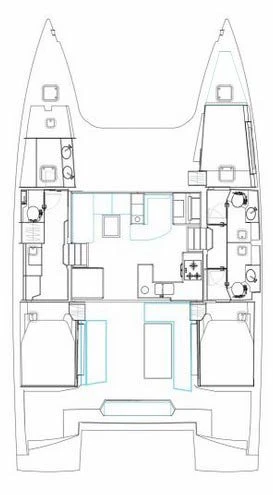 Bareboat Rental Catamaran Nautitech with a boat licence