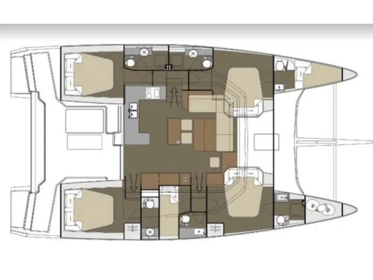 Bareboat Rental Catamaran Dufour with a boat licence