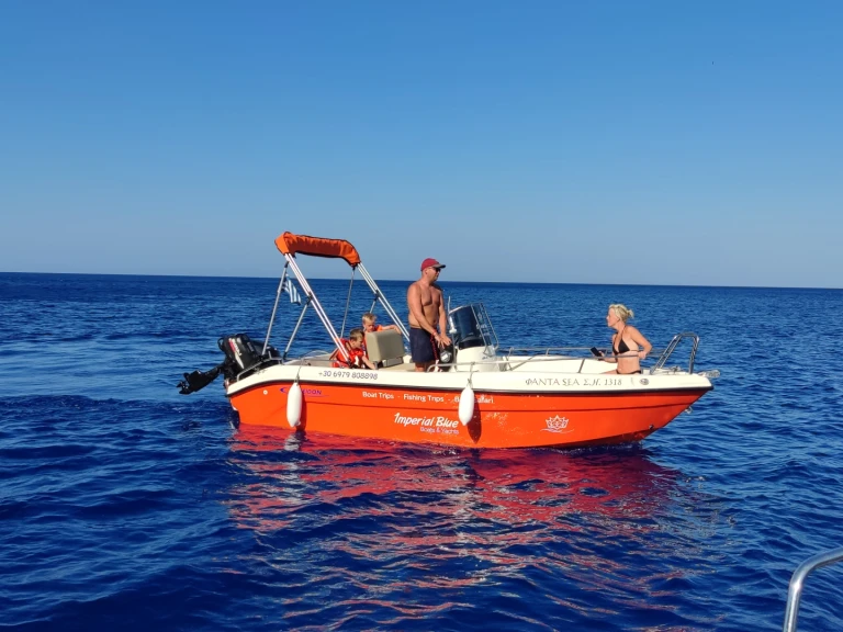 Yacht charter Kato Gouves cheap Blu Water 170cc