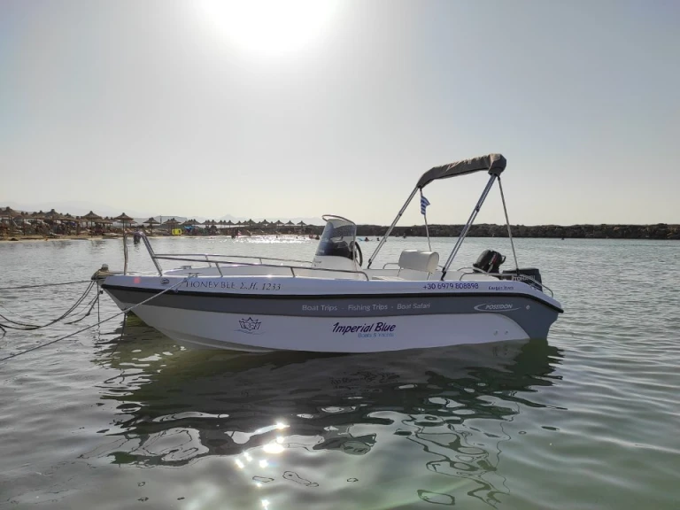 Motorboat rental with or without captain Poseidon Kato Gouves