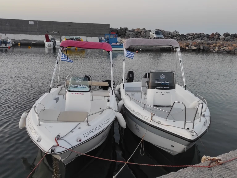 Bareboat Rental Motorboat Poseidon with a boat licence