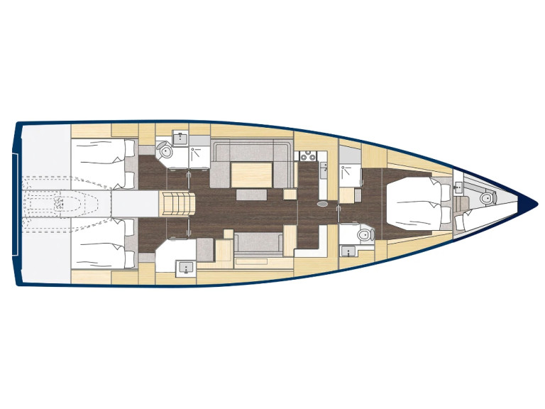 Sailboat rental with or without captain Bavaria Olbia