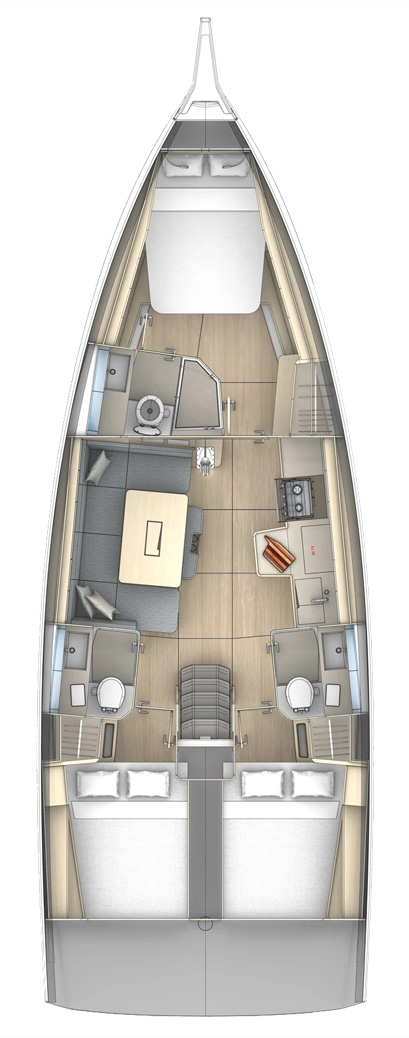 Boat rental Dufour Dufour 41 in Trogir on Samboat