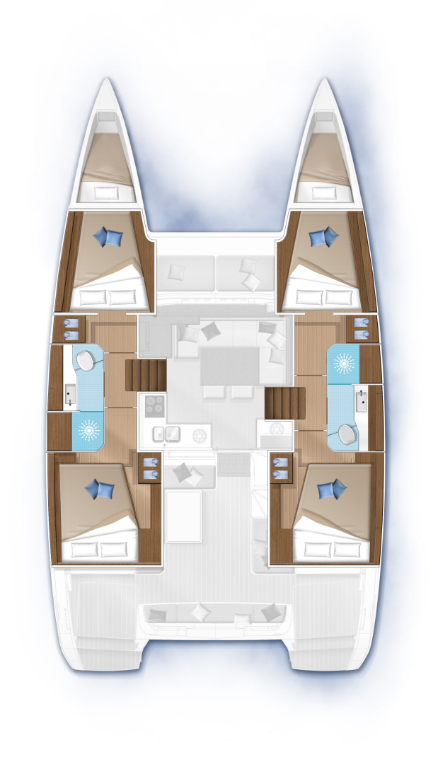 Bareboat Rental Catamaran Lagoon with a boat licence