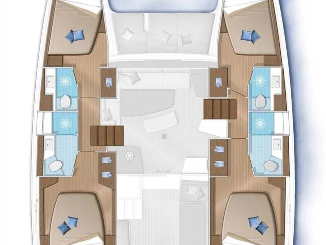 Bareboat Rental Catamaran Lagoon with a boat licence