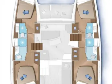 Bareboat Rental Catamaran Lagoon with a boat licence