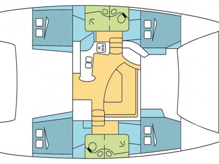 Catamaran rental in Trogir - Fountaine Pajot Lipari 41