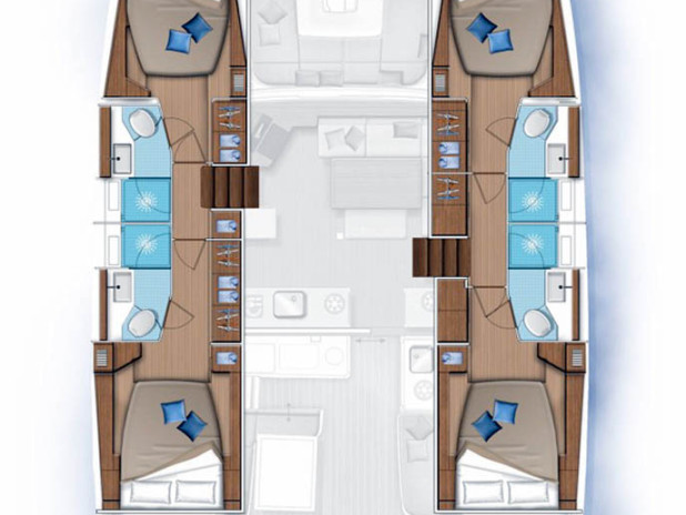 Bareboat Rental Catamaran Lagoon with a boat licence
