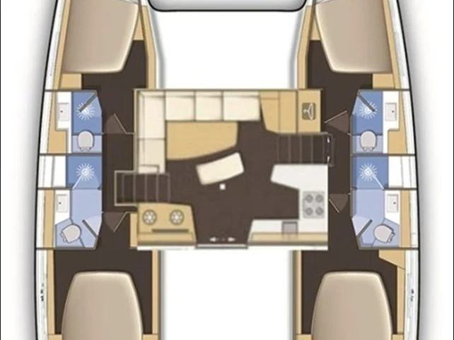 Yacht charter Kaštela cheap Lagoon 46