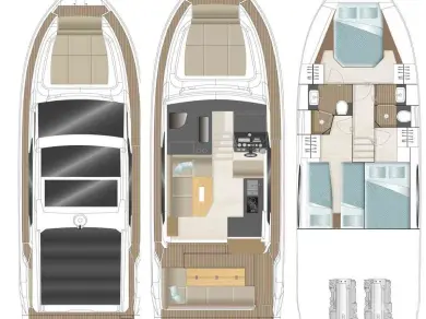 Bareboat Rental Luxury Yacht Sealine with a boat licence