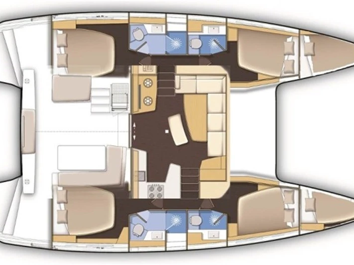 Catamaran rental in Pirovac - Lagoon Lagoon 42