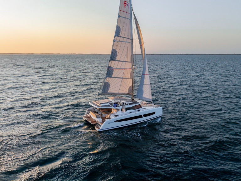 Bareboat Rental Catamaran Fountaine Pajot with a boat licence