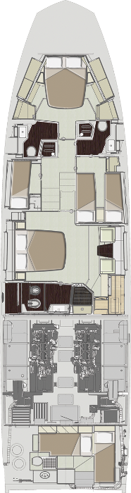 Bareboat Rental Luxury Yacht Azimut with a boat licence