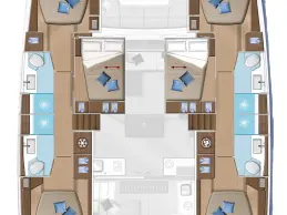 Bareboat Rental Catamaran Lagoon with a boat licence