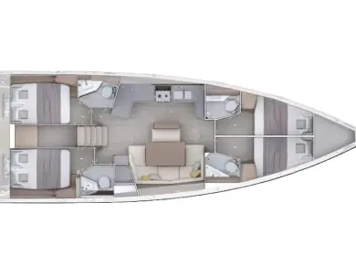 Yacht charter Rhodes (City) cheap Oceanis 47 - 4 cab.