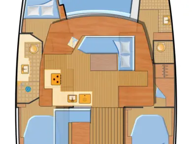 Bareboat Rental Catamaran Fountaine Pajot with a boat licence