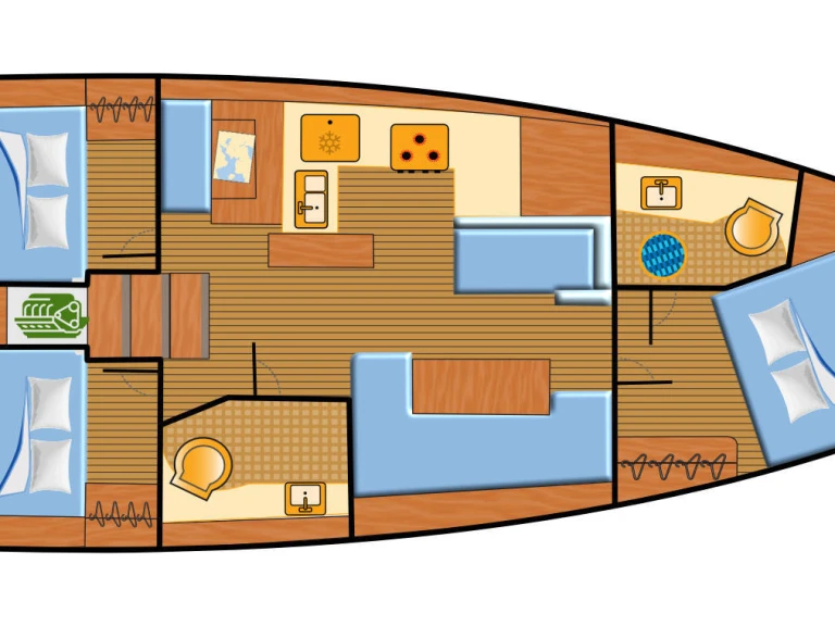 Sailboat rental with or without captain Jeanneau Punat