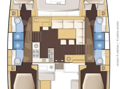 Yacht charter Lefkáda cheap Lagoon 46