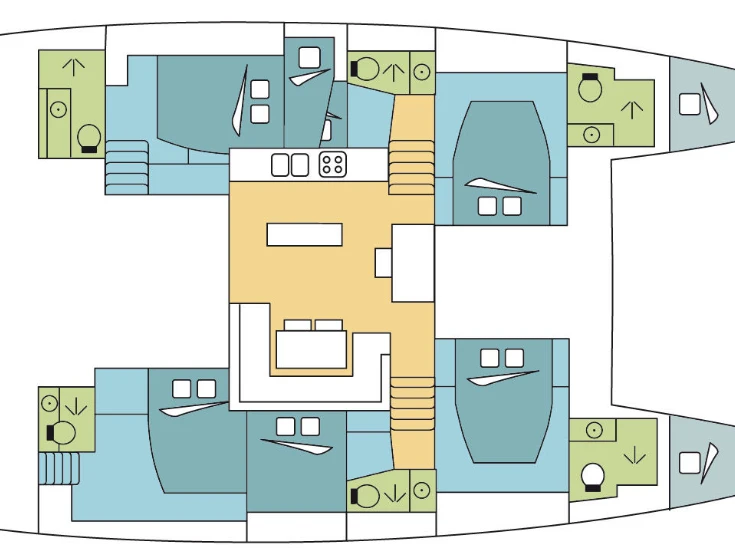 Catamaran rental with or without captain Lagoon Lefkáda