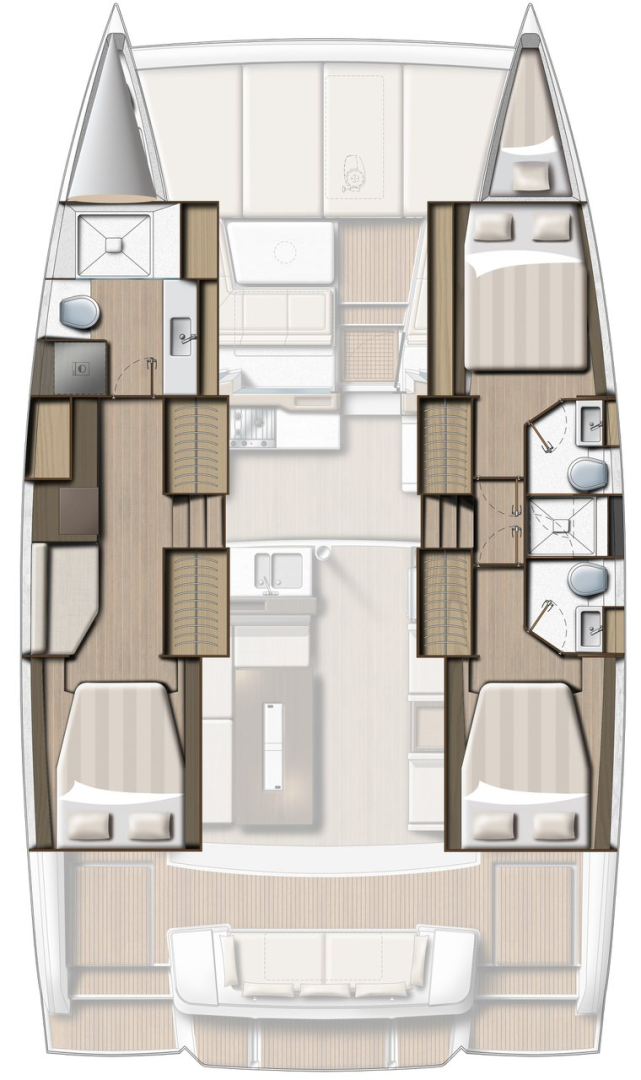 Catamaran rental in Sveti Filip i Jakov - Bali Bali 4.2