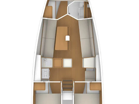 Bareboat Rental Sailboat Bénéteau with a boat licence