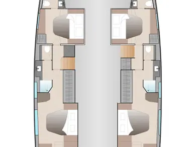 Catamaran rental with or without captain Fountaine Pajot Seget Donji