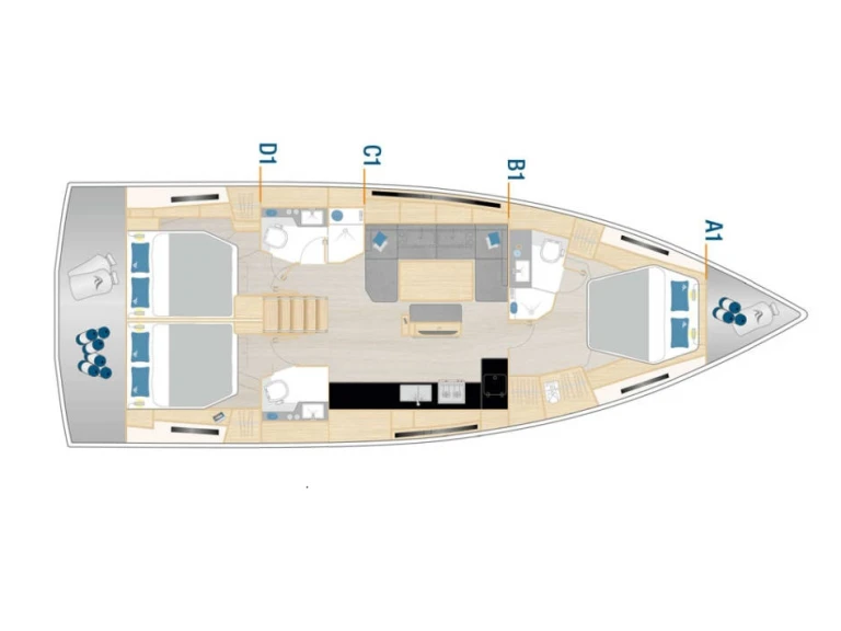 Hanse Hanse 460 in Šibenik on SamBoat
