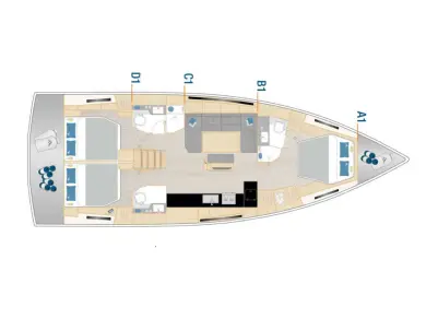 Hanse Hanse 460 in Šibenik on SamBoat