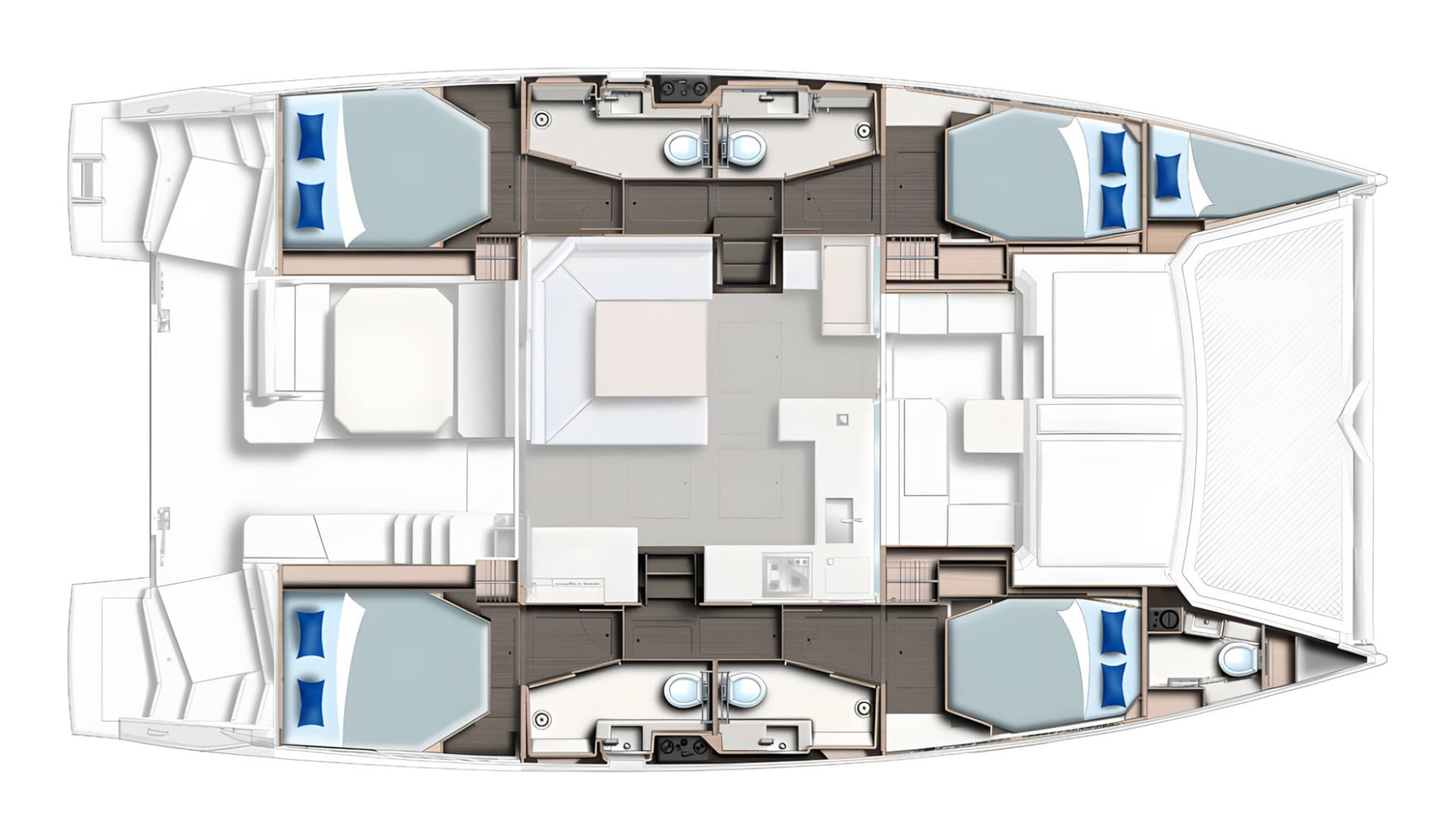 Leopard Catamarans / Robertson & Caine Leopard 45 charter bareboat or captained in  Can Pastilla