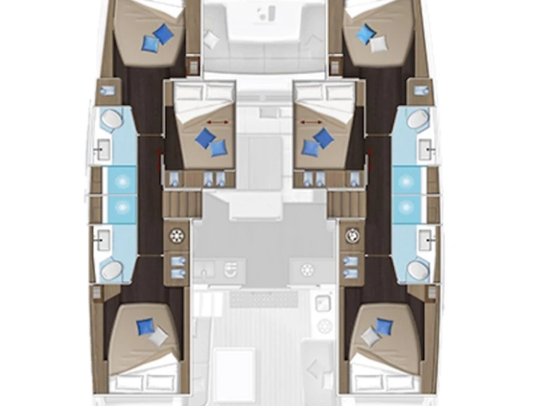 Bareboat Rental Catamaran Lagoon with a boat licence